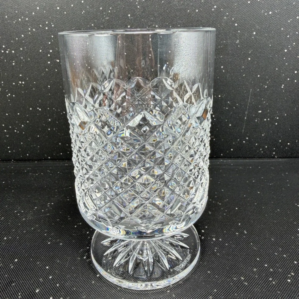 Waterford Crystal Castle Nore Vase Large Footed Goblet Cup Centerpiece 6 Inch